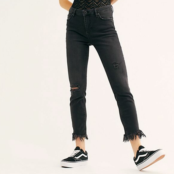 Free People Denim - Free People Black Great Heights Skinny Jeans
